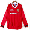 1999-2000 Manchester United Domicile maillot Retro Manches Longues