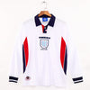 1998 Maillot Angleterre Domicile Retro Manches Longues