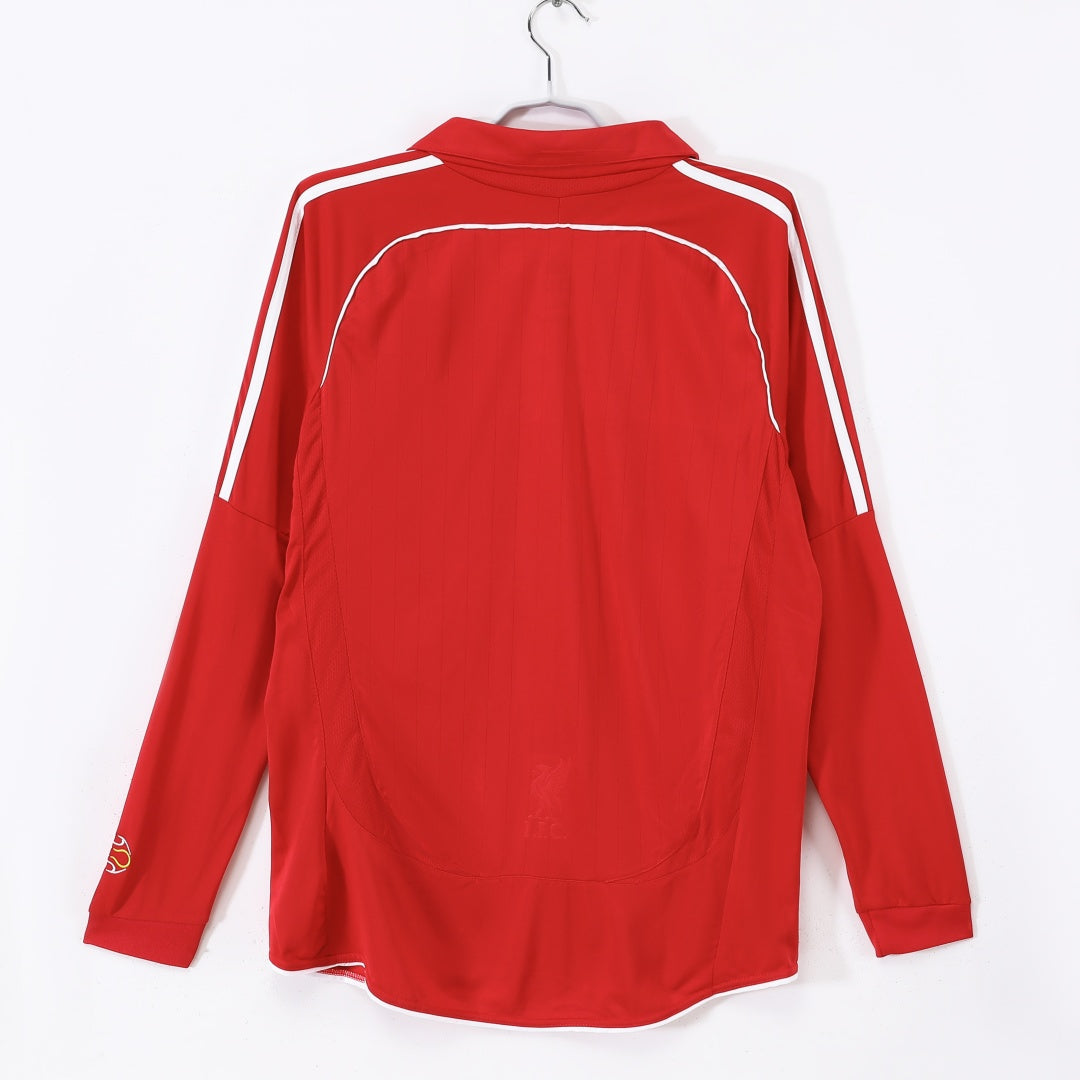 2006-2007 Maillot Retro Liverpool Domicile Manches Longues