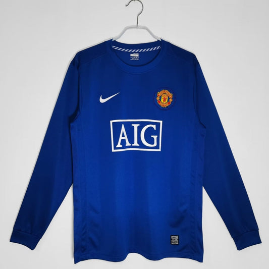 Manchester United maillot third Rétro Manches Longues 2007 2008