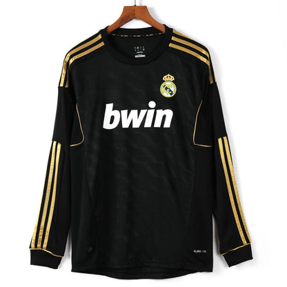 2011-2012 Maillot Retro Real Madrid Extérieur Manches Longues