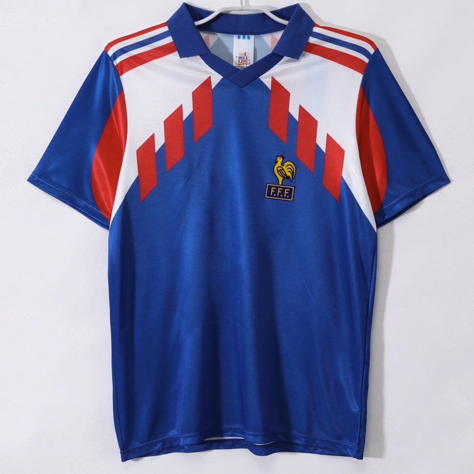 1990 Maillot Retro France Domicile