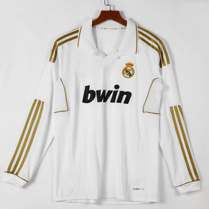 2011-2012 Maillot Retro Real Madrid Domicile Manches Longues