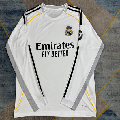Maillot 25/26 Real Madrid Domicile   Manches Longues