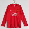 Manchester United maillot Domicile Rétro Manches Longues 2007 2008
