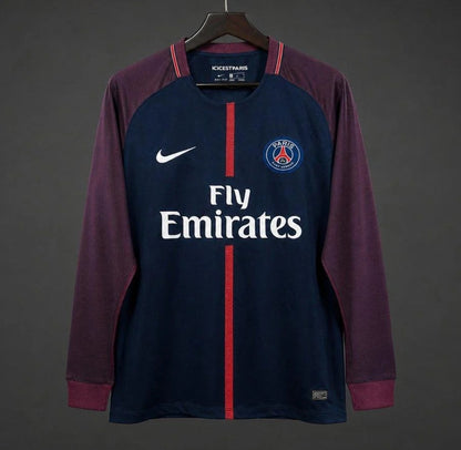 2017-2018 Maillot  PSG Domicile Retro Manches Longues