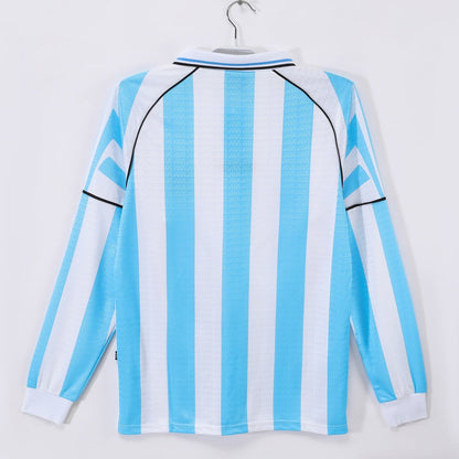 1998-1997 Maillot  Argentine Domicile Rétro  Manches Longues